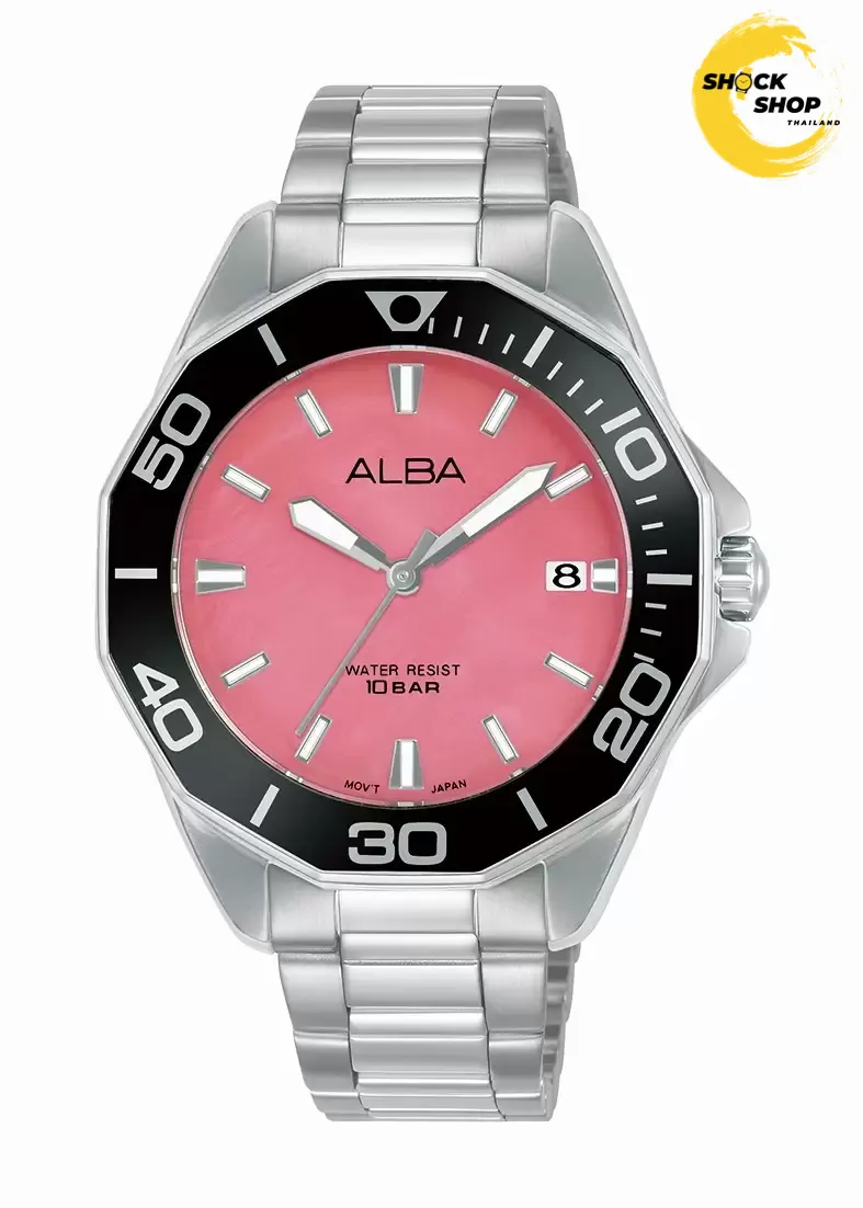 ALBA นาฬิกาข้อมือ ผู้หญิง รุ่น AG8P29X Pink MOP dial